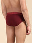 Cotton Lycra Maroon Solid Brief