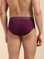 Cotton Lycra Purple Solid Brief