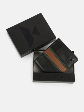 Wallet - Black/Tan/Dark Green