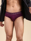 Cotton Lycra Purple Solid Brief