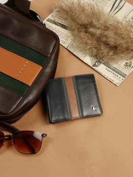 Wallet - Black/Tan/Dark Green