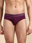 Cotton Lycra Purple Solid Brief