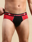 Cotton Modal Tango Red Colorblocked Brief