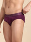 Cotton Lycra Purple Solid Brief