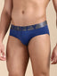 Tactel Microfiber Estate Blue Solid Brief