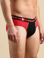 Cotton Modal Tango Red Colorblocked Brief