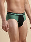 Cotton Modal Foliage Green Colorblocked Brief