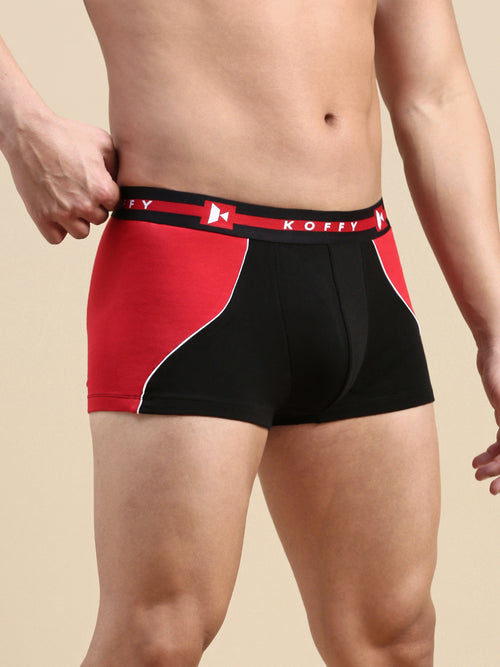 Cotton Modal Red Dahila Mini Trunk