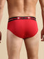 Cotton Modal Tango Red Colorblocked Brief