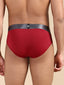 Tactel Microfiber Maroon Solid Brief