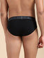 Cotton Lycra Black Solid Brief