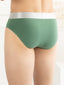 Flexisoft Foliage Green Cotton Lycra Solid Brief