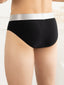 Flexisoft Black Cotton Lycra Solid Brief