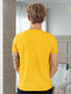 100% Pima Cotton Round Neck Mustard T-Shirt