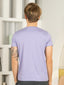 Bio Washed 100% Super Soft Cotton Round Neck Tee - Purple