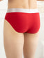 Flexisoft Flame Scarlet Cotton Lycra Solid Brief