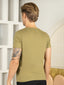 Bio Washed 100% Super Soft Cotton Round Neck Tee - Olive