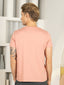 Bio Washed 100% Super Soft Cotton Round Neck Tee - Peach