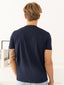 100% Pima Cotton Foam Soft Perennial V-Neck Tee - Navy