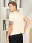 Bio Washed 100% Super Soft Cotton Round Neck Tee - Light Brown