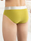 Flexisoft Golden Lime Cotton Lycra Solid Brief