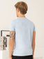 100% Pima Cotton Foam Soft Perennial V-Neck Tee - Sky Blue