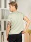 Bio Washed 100% Super Soft Cotton Round Neck Tee - Sea Grass