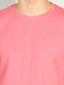 Bio Washed 100% Super Soft Cotton Round Neck Tee - Pink