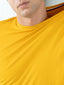 100% Pima Cotton Round Neck Mustard T-Shirt