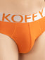 Flexisoft Burnt Orange Cotton Lycra Solid Brief