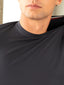 100% Pima Cotton Round Neck Dark Grey T-Shirt