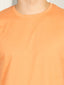 Bio Washed 100% Super Soft Cotton Round Neck Tee - Orange