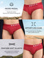 Brew-Soft Micro Modal Red Dahila Brief