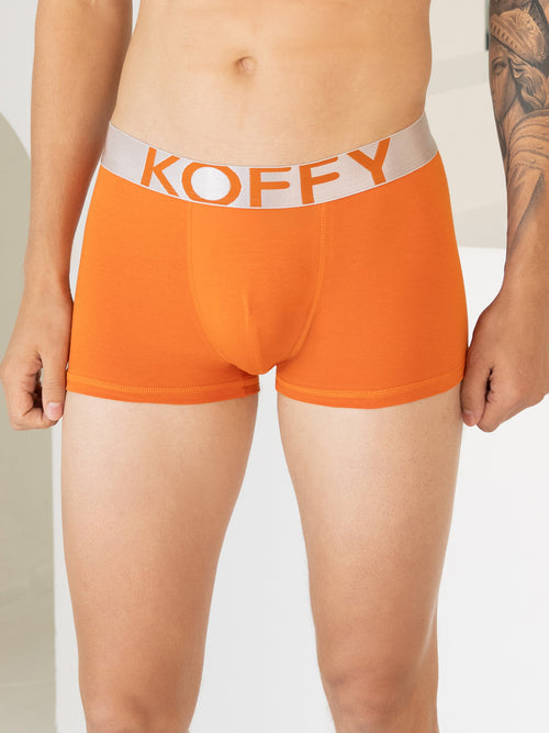 Cotton Lycra Burnt Orange Mini Trunk