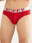 Flexisoft Flame Scarlet Cotton Lycra Solid Brief