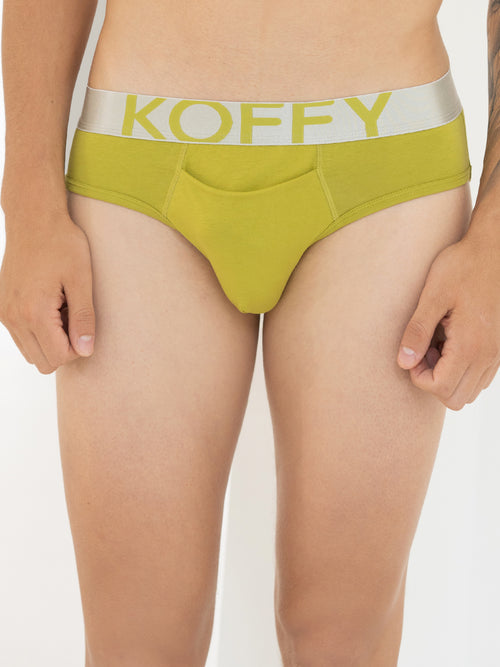 Flexisoft Golden Lime Solid Brief