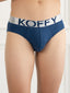 Flexisoft Estate Blue Cotton Lycra Solid Brief