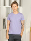 Bio Washed 100% Super Soft Cotton Round Neck Tee - Purple