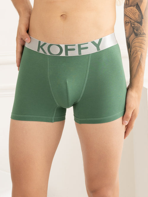 Cotton Lycra Foliage Green Long Trunk