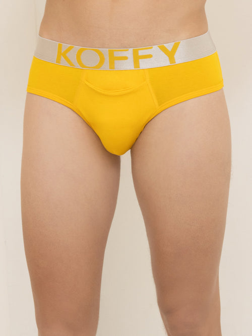 Flexisoft Yellow Solid Brief