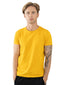 100% Pima Cotton Round Neck Mustard T-Shirt