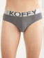 Flexisoft Ebony Cotton Lycra Solid Brief