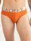 Flexisoft Burnt Orange Cotton Lycra Solid Brief