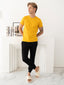 100% Pima Cotton Foam Soft Perennial V-Neck Tee - Mustard