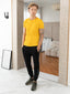 100% Pima Cotton Round Neck Mustard T-Shirt