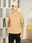 Bio Washed 100% Super Soft Cotton Round Neck Tee - Brown