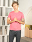 Bio Washed 100% Super Soft Cotton Round Neck Tee - Pink