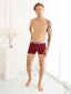 Cotton Lycra Red Dahila Long Trunk