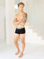 Cotton Lycra Black Mini Trunk