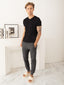 100% Pima Cotton Foam Soft Perennial V-Neck Tee - Black